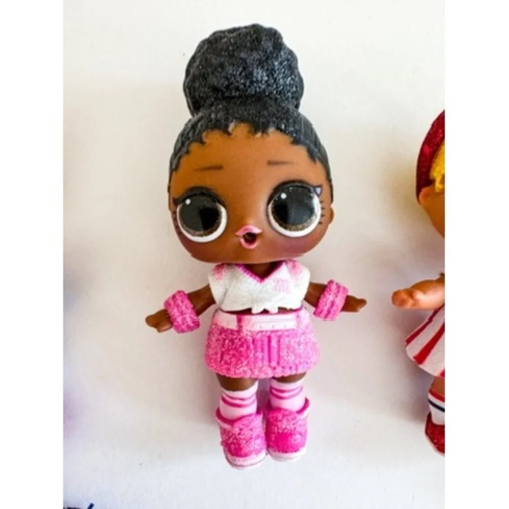 LOL Surprise All Star BBs Cheer Team Dolls Lot of 4 With Accessories Pom Poms